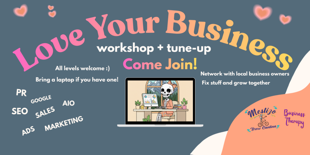 networking events in february 2026 in Denver, mestizo brew cantina, faceted media, kimberly higate author and Google expert, business therapy with Kim, Denver business events in Feb 2026