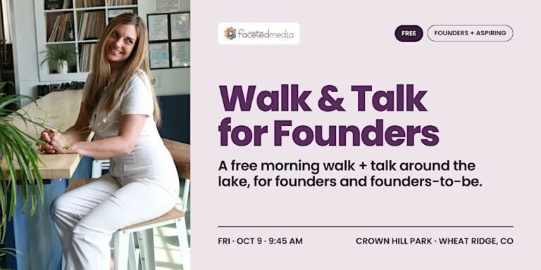 Walk and Talk for Founders: a morning lap around Crown Hill Lake in Wheat Ridge, Colorado with Kimberly Hogate